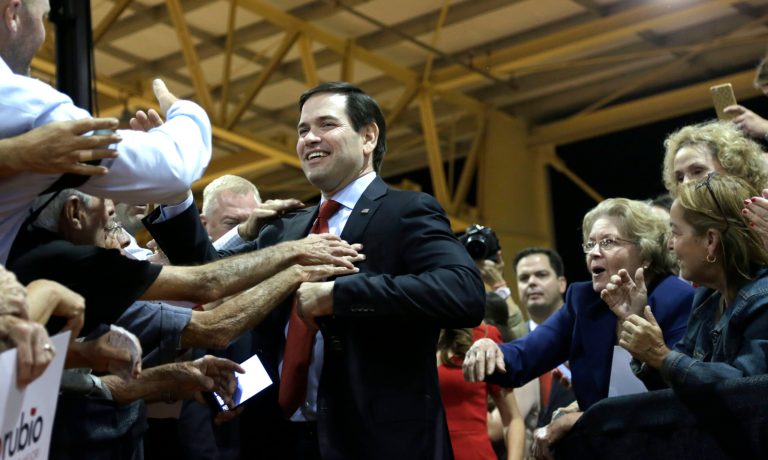 In a new poll, nine out of 10 people surveyed expect Sen. Marco Rubio to lose Florida's March 15 presidential primary to Donald Trump. (AP Photo/Alan Diaz)