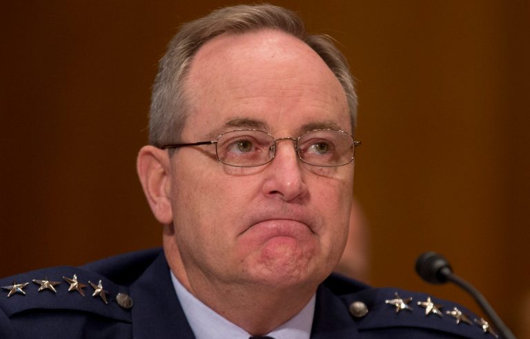 Chief of Staff Gen. Mark Welsh told the Colorado Springs Gazette in an interview published Monday that across-the-board cuts proposed over 10 years are a bad idea and a bad business model. (AP Photo/Carolyn Kaster)