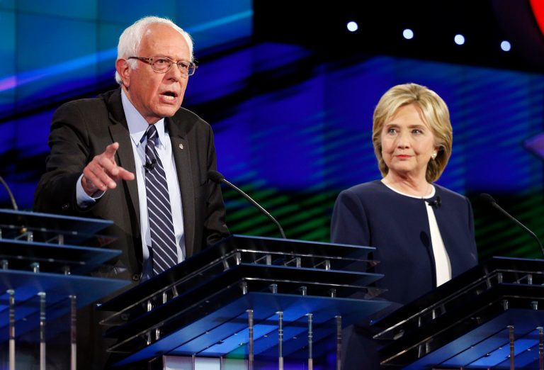 Fifty-four percent of voters thought Clinton won the debate, but only 24 percent thought Sanders won.Â (AP Photo/John Locher)