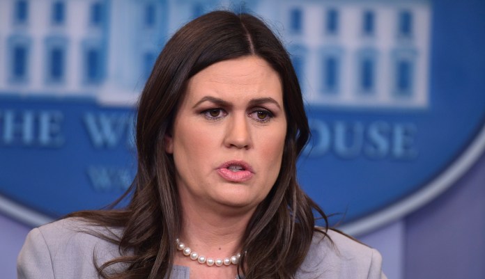 "This is an intense place, as is every White House, and it's not abnormal to have people come and go," White House press secretary Sarah Sanders told reporters Wednesday, claiming that if the West Wing has descended into chaos, "we wouldn't have been able to accomplish everything that we have done." (AP Photo/Susan Walsh)