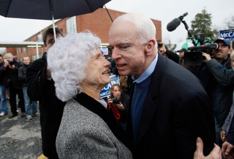 The Republican senator shared a montage of photos of his mother. (AP Photo/Charles Dharapak)