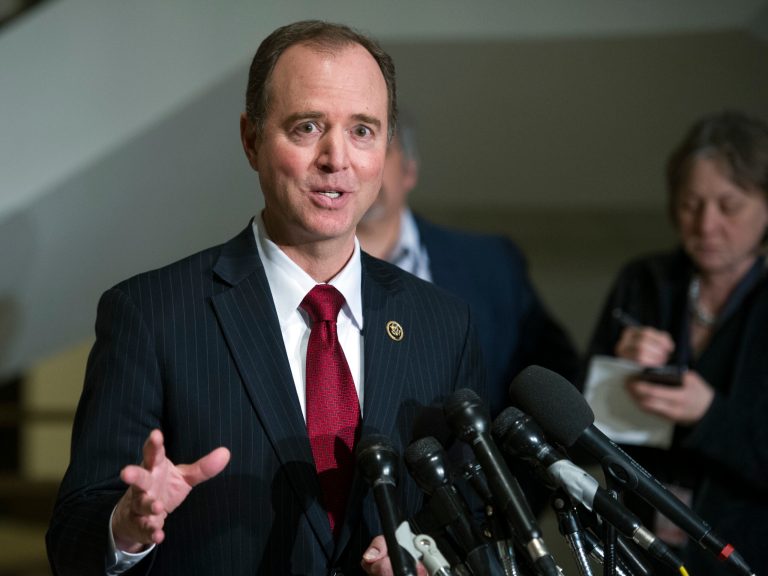 House Intelligence Committee Ranking Member Adam Schiff, D-Calif., says that the Trump administration has no intention of launching a second missile strike against Syria at this time. (AP Photo/Cliff Owen)