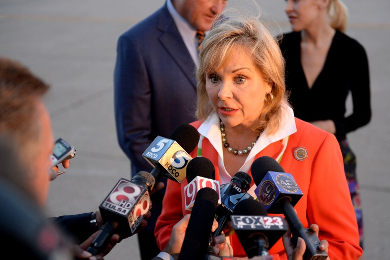 Oklahoma Gov. Mary Fallin has said her state will not comply with the EPAÂ carbon emissions rule for power plants. (AP Photo/Tyler Drabek)