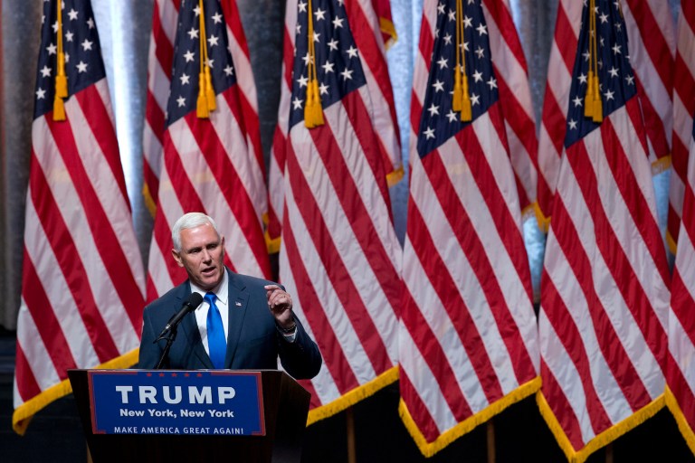 Pence said he would 