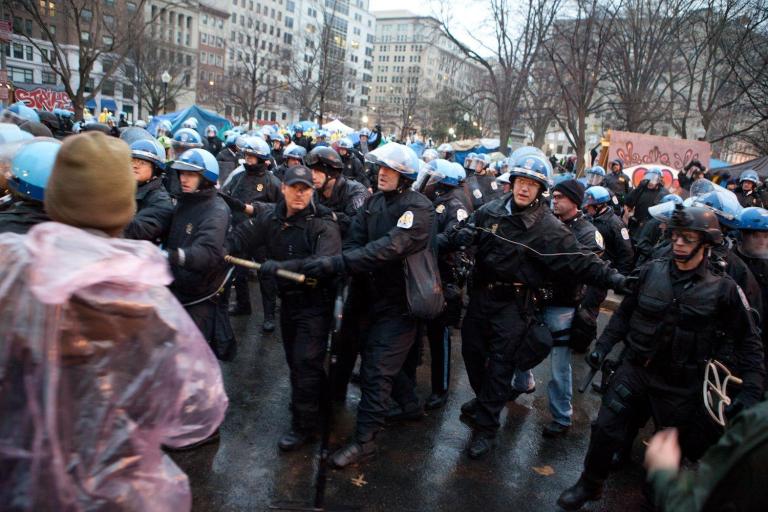 The weekend was marked with sweeps of the two Occupy D.C. camps, incuding a somewhat violent clash on Saturday between protestors and U.S. Park Police.