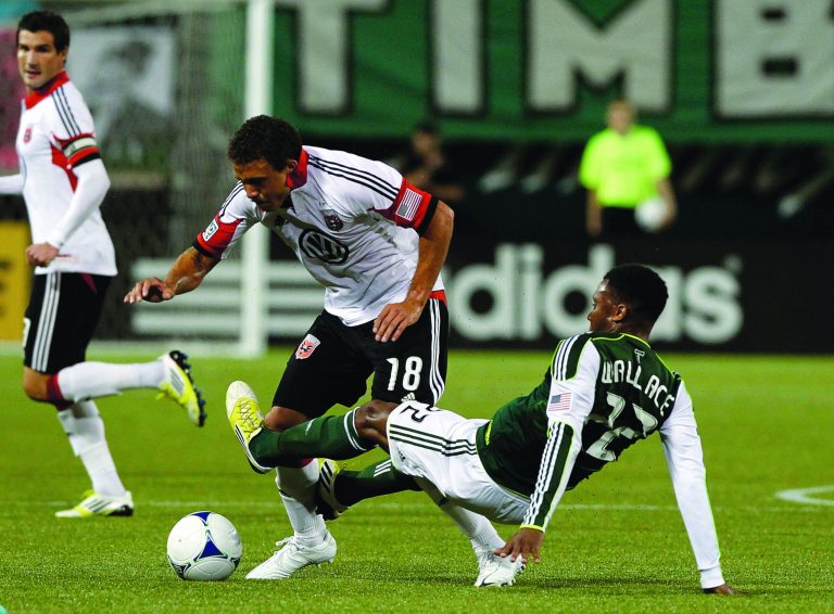 Jonathan Ferrey/Getty Images
D.C. United midfielder Nick DeLeon has five goals and four assists in 25 games during his rookie season.