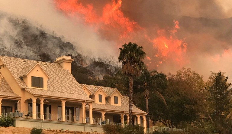If the package is approved by Congress, the government will have spent more than $130 billion on natural disaster aid for communities affected by hurricanes and fires within the last few months. (Mike Eliason/Santa Barbara County Fire Department via AP)