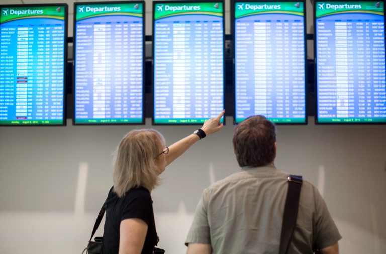 The fee, known as the passenger facility charge, has had a cap of $4.50 for 15 years. But a provision in a Senate appropriations bill would nearly double the cap to $8.50. (AP Photo/Branden Camp)