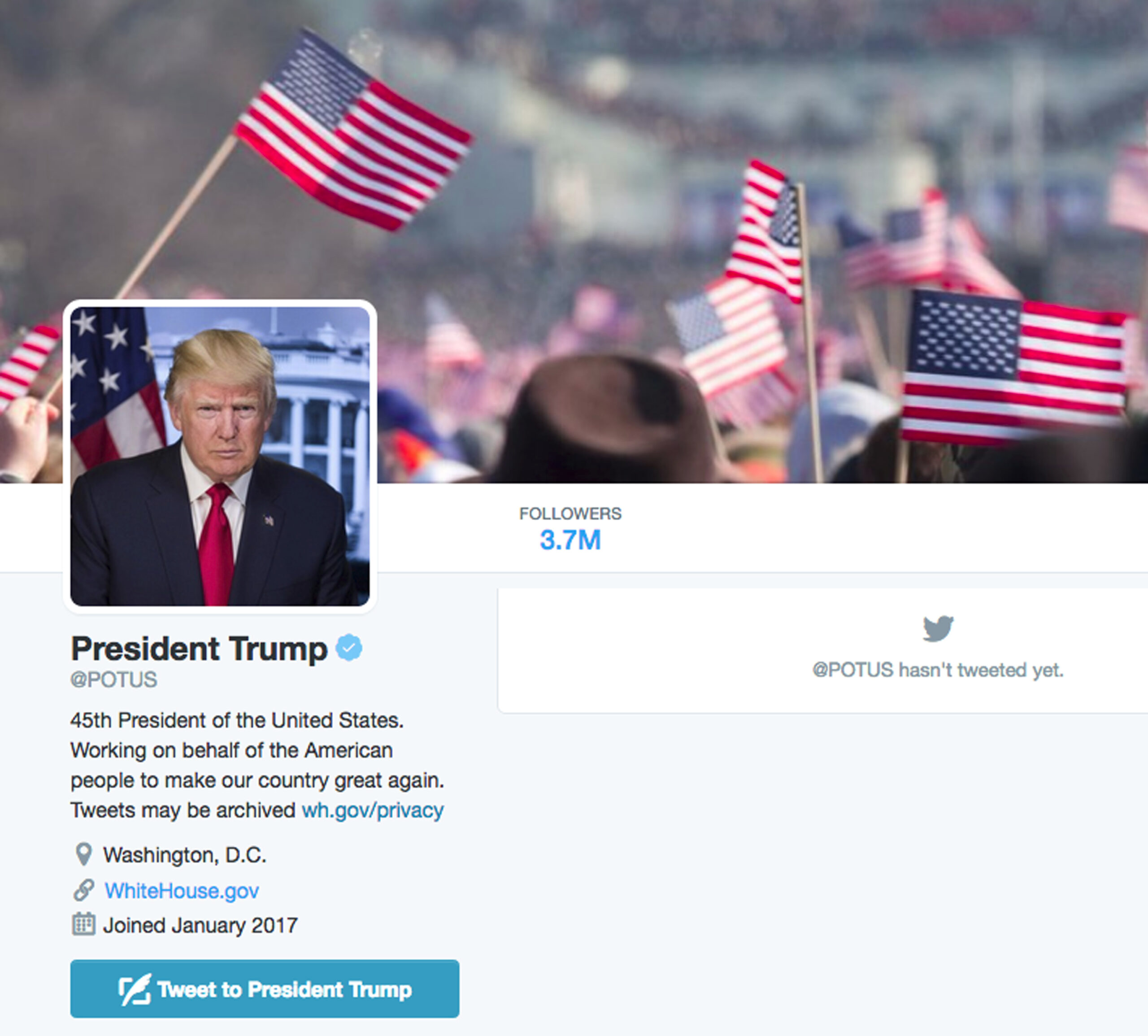 @POTUS Twitter account was linked to personal Gmail account for days