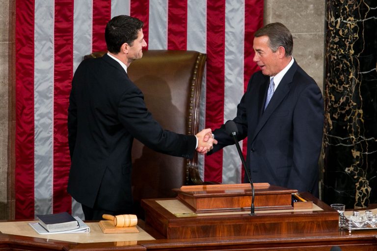 Boehner also acknowledged that by becoming speaker, Ryan's hopes of becoming president may have been dashed. (Graeme Jennings/Examiner)