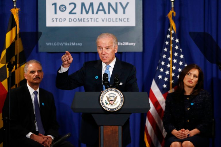 Biden takes domestic violence message to Montgomery County