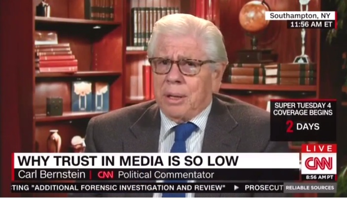 Mainstream Scream: Carl Bernstein blames public for media bias