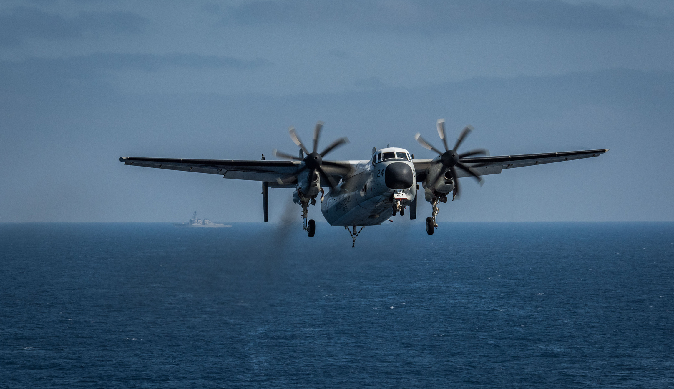 Navy C-2 aircraft crashes with 11 on board in the Philippine Sea