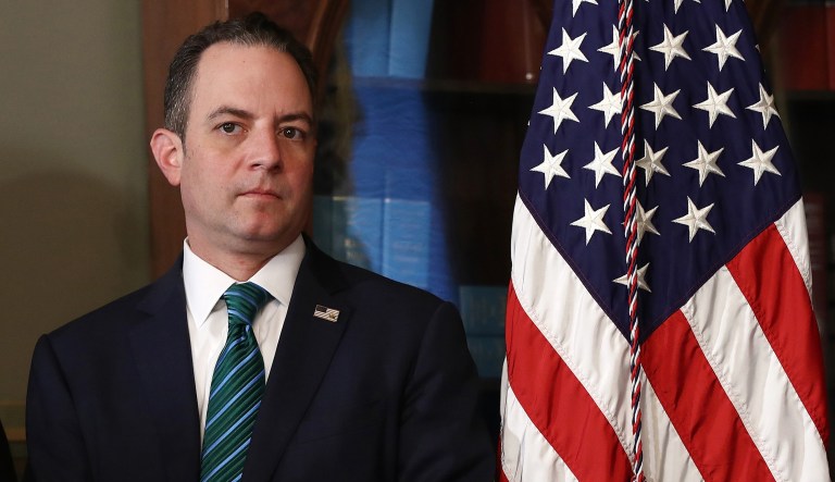 Reince Priebus served as President Trump's chief of staff between Jan. 20 and July 31, acting as a link between establishment Republicans and Trump's wing of the GOP, before being ousted in favor of Gen. John Kelly. Priebus announced Wednesday he'll be joingin his old law firm old Michael Best & Friedrich LLP and the Washington Speakers Bureau. (Win McNamee/Pool via Bloomberg)