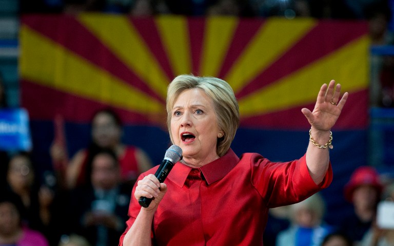 Democratic presidential candidate Hillary Clinton wins the majority of New Mexico's 34 delegates and extends her lead in the delegate count. (AP Photo/Carolyn Kaster)