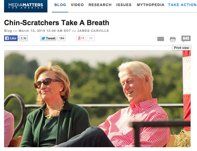 Media Matters pushes hard for Hillary 2016, putting its nonprofit status in question
