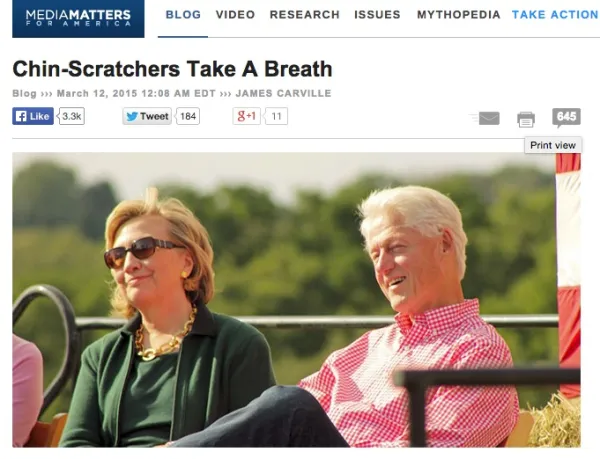 Media Matters pushes hard for Hillary 2016, putting its nonprofit status in question