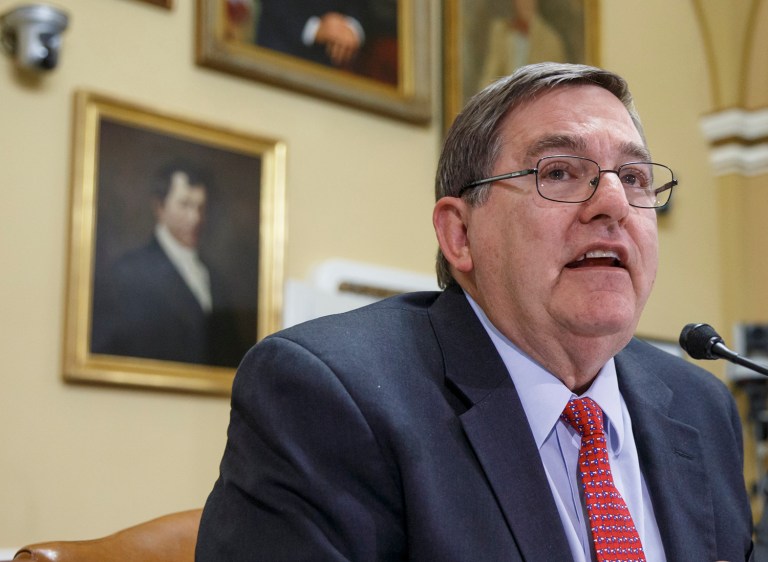 Rep. Michael C. Burgess, R-Texas, said that people will be able to have both their iPhone and a healthcare plan under the new Republican health plan. (AP Photo/J. Scott Applewhite)