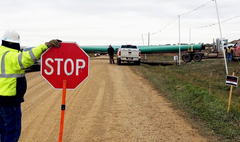 A federal judge could force the Dakota Access oil pipeline to be completed after last week's decision by the Obama administration to halt the project near an Indian reservation . (AP Photo/ Blake Nicholson, File)