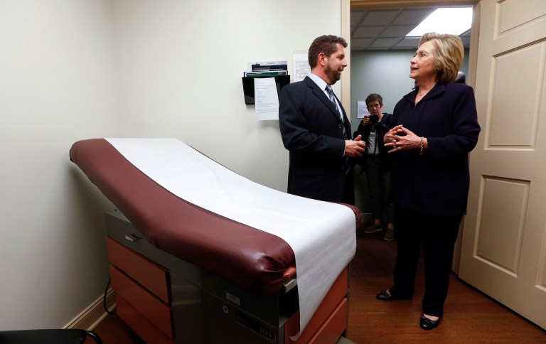 That a candidate who promised to repeal the law won in historically blue states should ?not be lost on us. (AP Photo/Paul Sancya)
