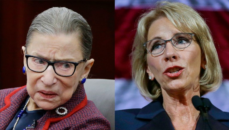 They seem to take the same view on Title IX, don't they? (AP)