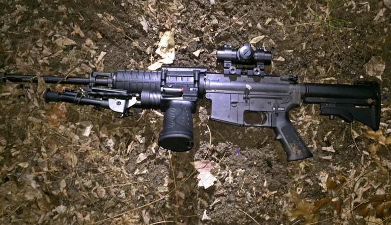 This 2016 photo released by the New York Police Department shows an AR-15 semi-automatic rifle. Nikolas Cruz, who admitted to committing Wednesday's mass shooting at a Florida high school, used a semiautomatic AR-15 rifle to carry out his attack, and several doctors' groups are now asking President Trump and Congress to restrict access to firearms in light of the shooting. (NYPD via AP)