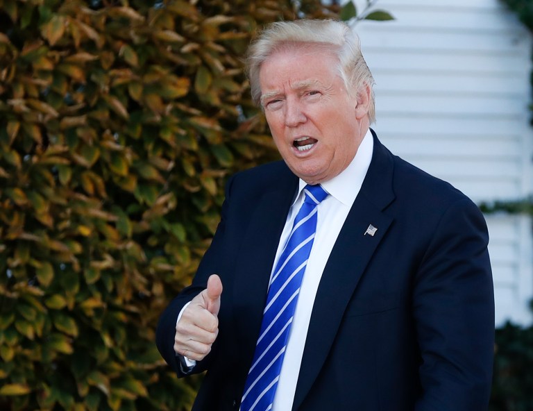 President-elect Trump lashed out at the media on Monday night. (AP Photo/Carolyn Kaster)