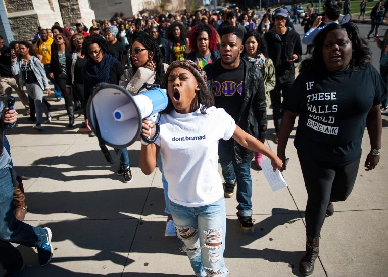 What is at the root of the recent outrageous protests on college and university campuses? (Daniel Brenner/Columbia Daily Tribune via AP)