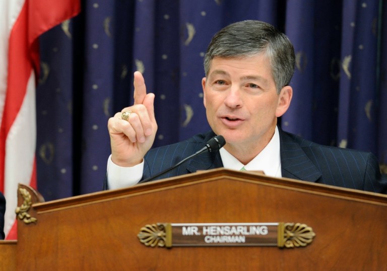 —œI believe that now is the time for Republicans and conservatives to unite behind the candidate who can not only win in November, but who will govern according to the principles we advocate and share,—? Jeb Hensarling said. (AP Photo)