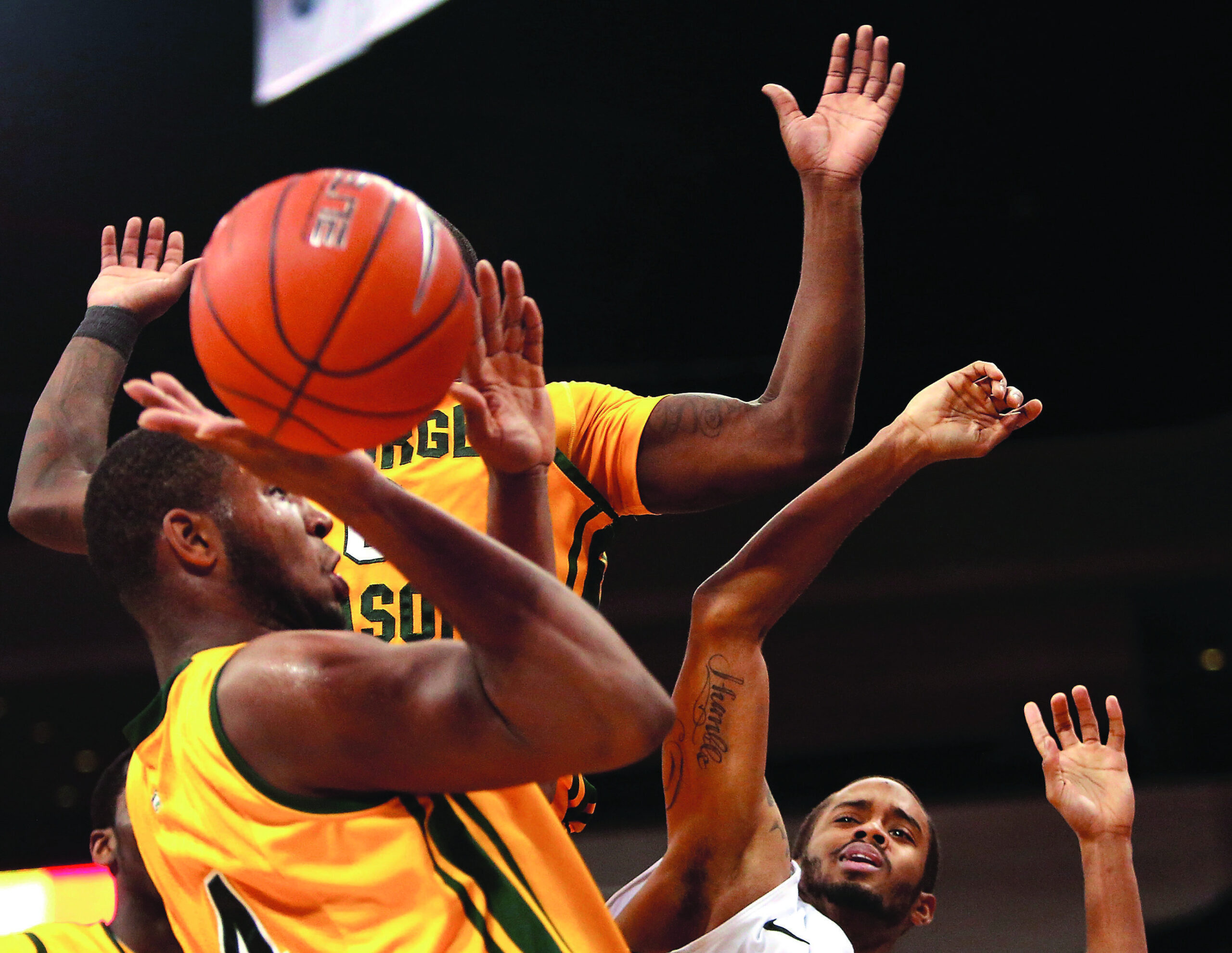 George Mason’s Jonathan Arledge is heating up at just the right time