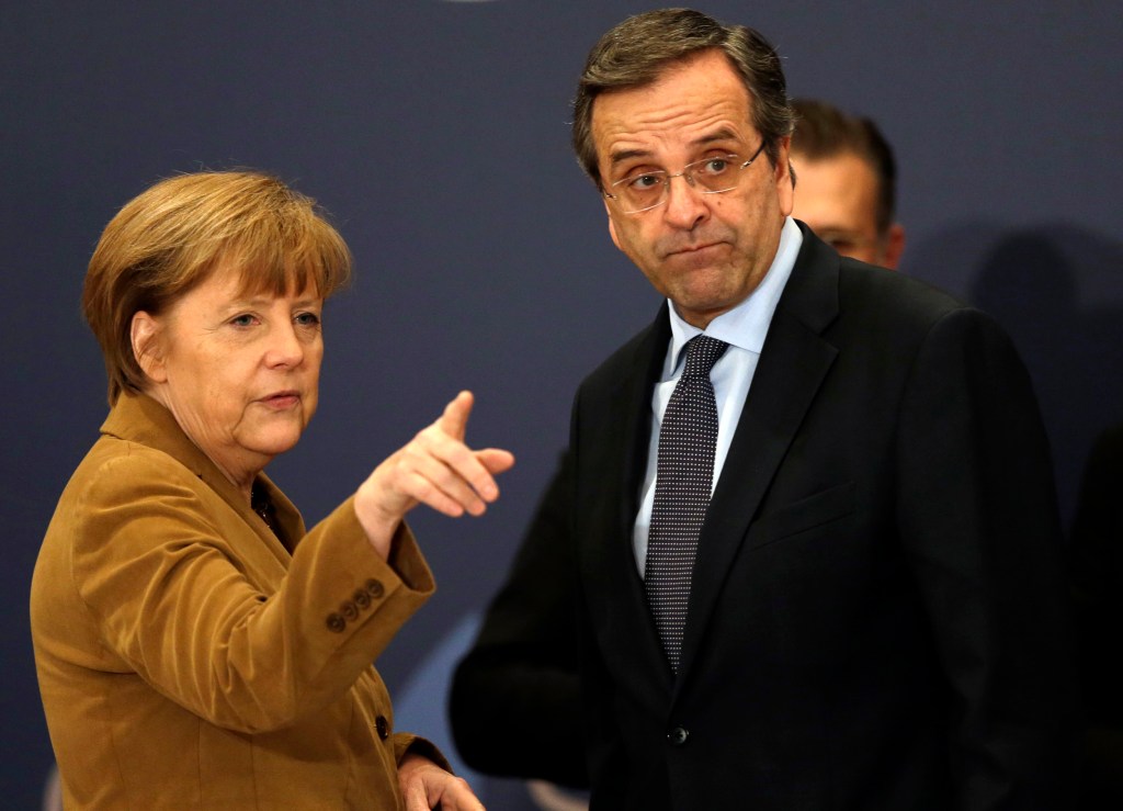 Merkel, in Athens, praises Greek reform progress