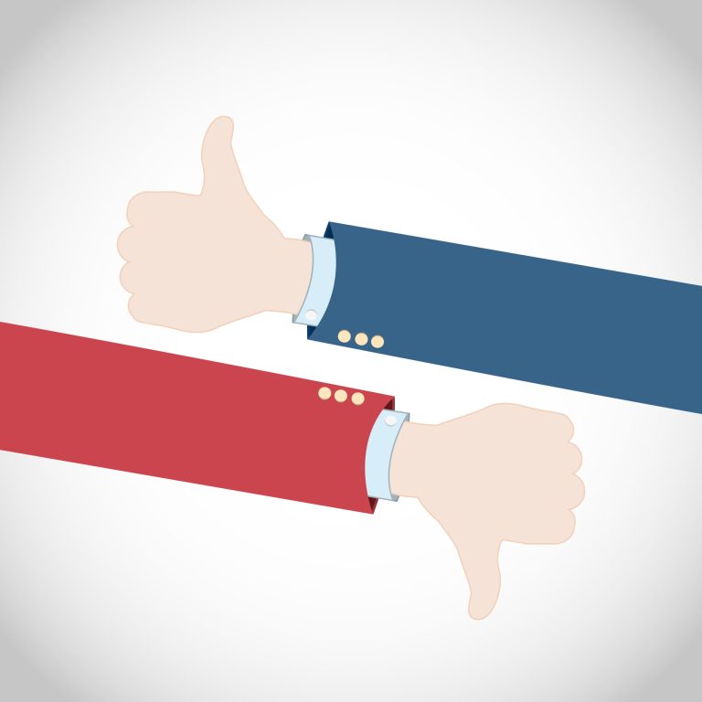 In seven out of nine top battleground states last week, Democratic candidates and their allies aired more TV ads than Republicans, according to Slate. (iStock Photo)