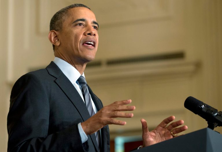 FILE - In this Jan. 31, 2014 file photo, President Barack Obama speaks in the East Room of the White House in Washington. As Republican leaders dampen hopes for overhauling immigration laws this year, the White House for now is betting that the display of GOP resistance is temporary and tactical and is resisting pressure from some allies to have President Barack Obama take matters into his own hands. (AP Photo/Carolyn Kaster, File)