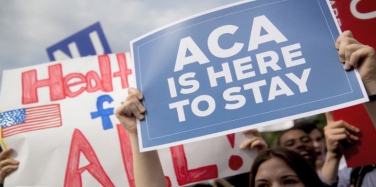 A nationwide exit poll shows almost half of voters believe Obamacare went too far. (screenshot)