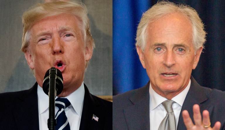Trump added that Corker 