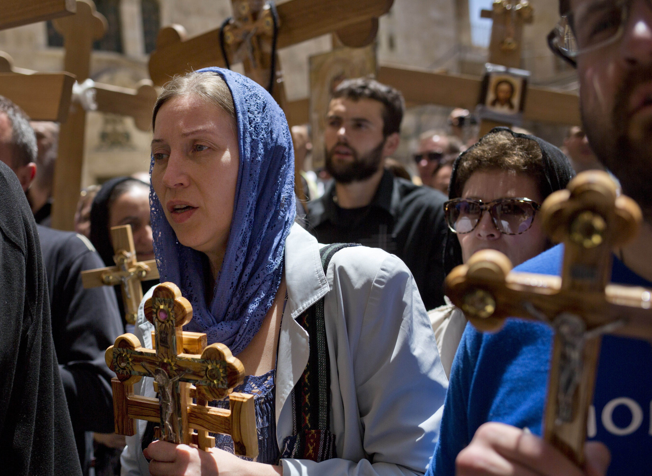 Christians mark Good Friday in the Holy Land