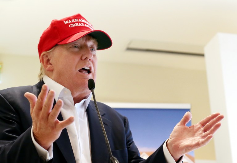 Donald Trump voiced his support in shutting down the federal government in order to defund Planned Parenthood. (AP Photo)