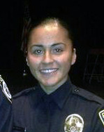 This photo provided by the Escondido Police Department shows Officer Laura Perez who was allegedly shot and killed by her husband, Freddy Perez Rodas. Authorities say Rodas shot to death his wife, a rookie police officer, stashed her body in a storage locker and set fire to their home.(AP Photo/Escondido Police Department)