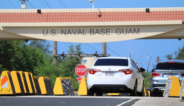 Free association advocate Adrian Cruz says that most Guam families have a member in the U.S. military, but that distance from the mainland and a unique set of circumstances make some form of independence appealing. (AP Photo/Haven Daley, File)