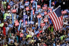 Trump allows Clinton to take patriotic, pro-military, religious, anti-authoritarian ground