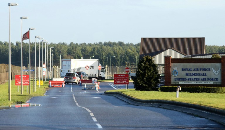 The decision of authorities to quickly release the base from lockdown suggests that they believe the suspect was working alone. (Chris Radburn/PA File, via AP)