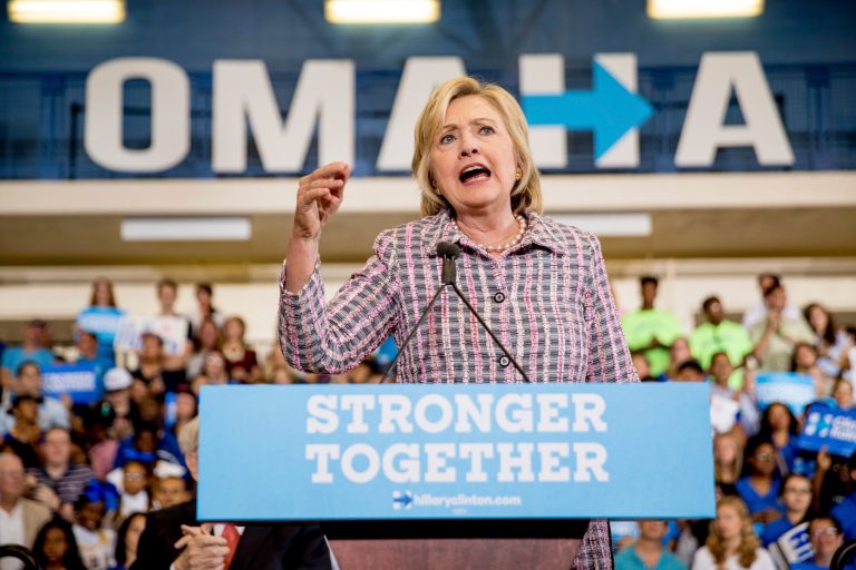 The poll asked voters whether Hillary Clinton 