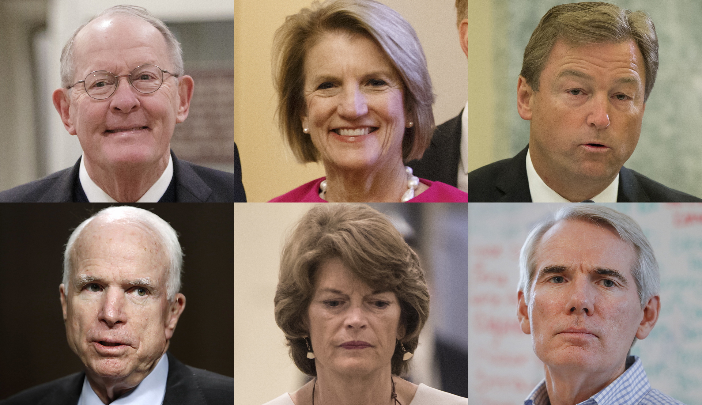 Here are the six Republican senators who flip-flopped on Obamacare repeal