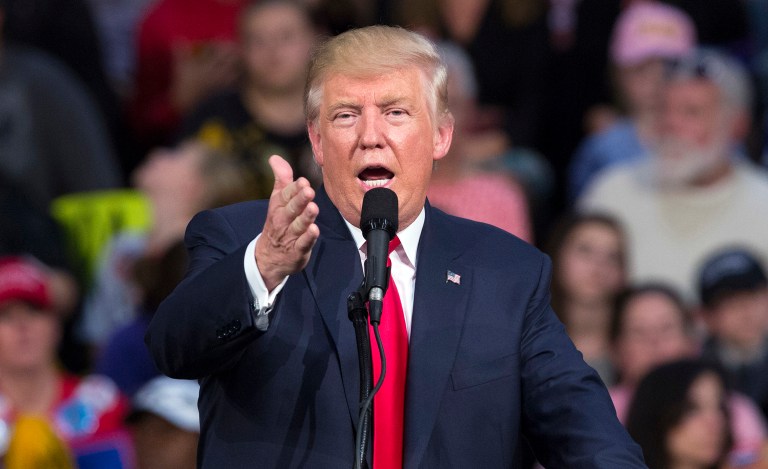 Republican presidential candidate Donald Trump said he had 