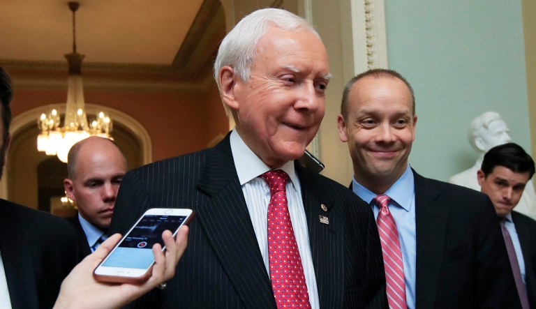 "There's just too much animosity and we're too divided on healthcare," Sen. Orrin Hatch, R-Utah, said. (AP Photo/Manuel Balce Ceneta)
