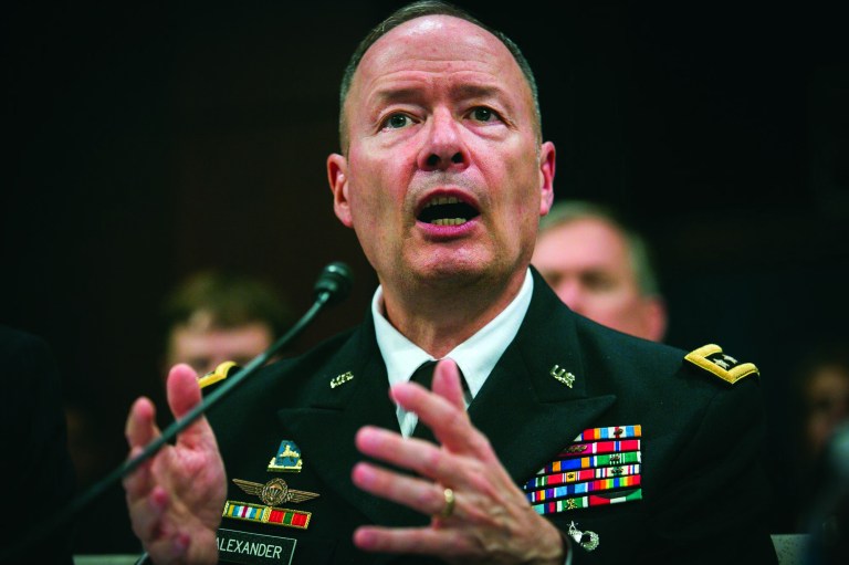 National Security Agency Director Gen. Keith Alexander has been hammered over media reports, based on information leaked by former NSA contractor Edward Snowden, that the agency has tracked the phone calls of millions of ordinary citizens in Western Europe for more than a decade. (Graeme Jennings/Washington Examiner)