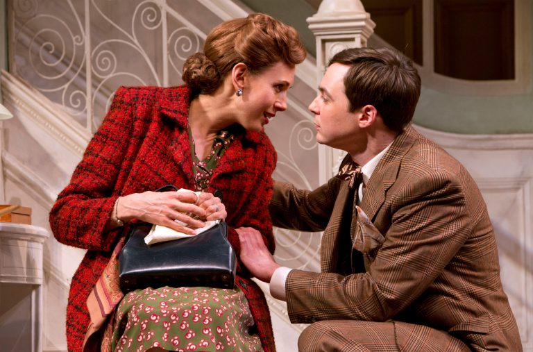   This undated theater image released by Boneau/Bryan-Brown shows, Jim Parsons, right, and Jessica Hecht in a scene from 