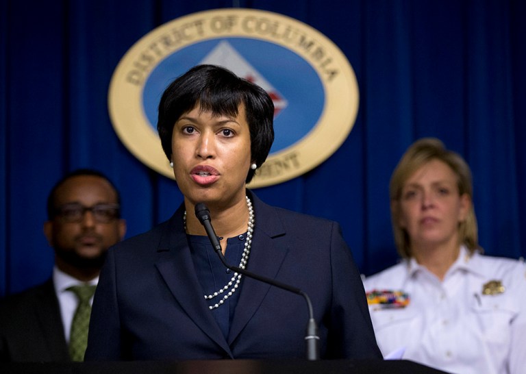 Mayor Muriel Bowser, a Democrat, wrote to congressional leaders Monday in support of federal funding for the city's school voucher program. (AP Photo/Manuel Balce Ceneta)