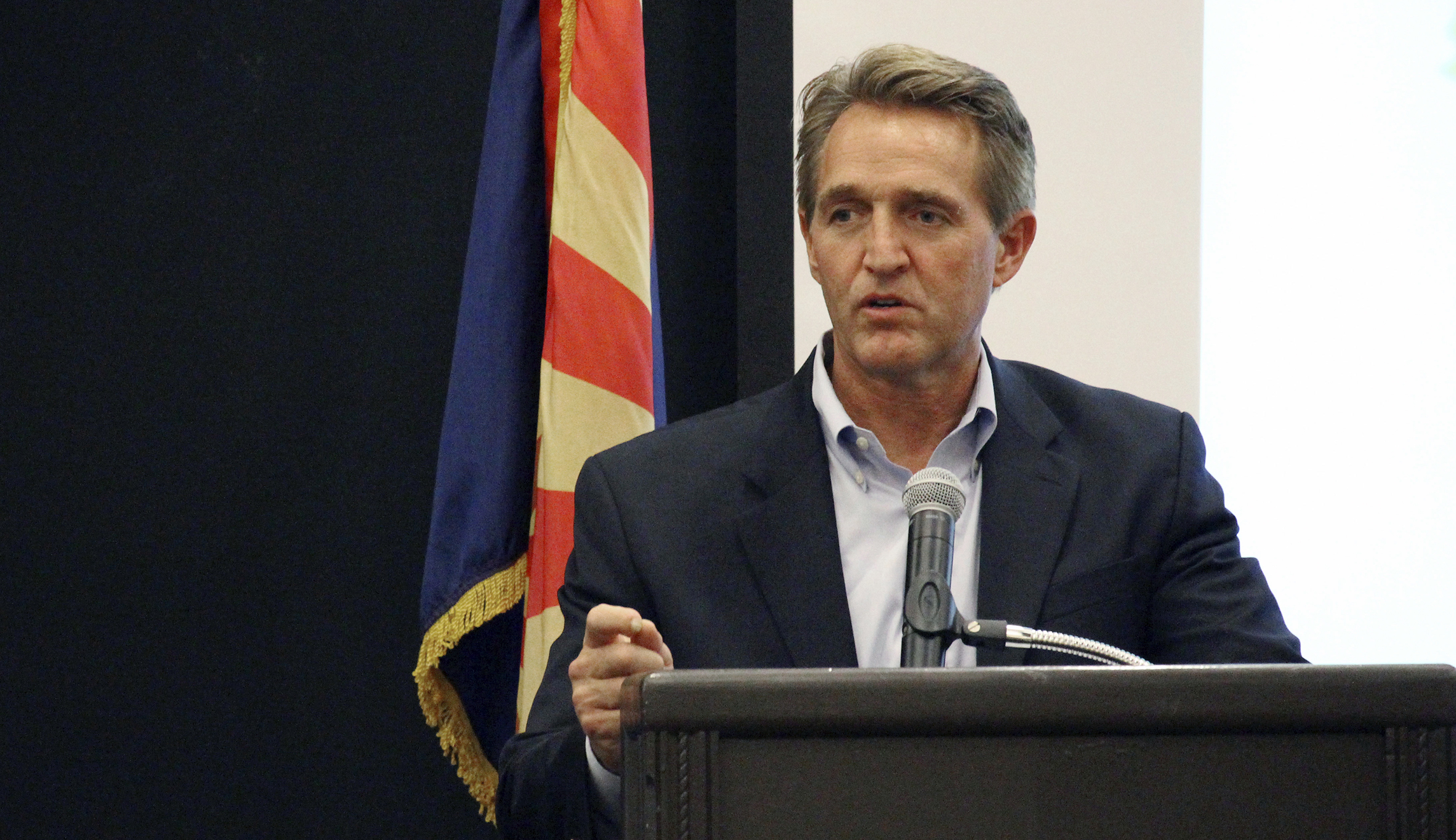 Jeff Flake: Trump’s ‘inviting’ a White House primary challenger in 2020