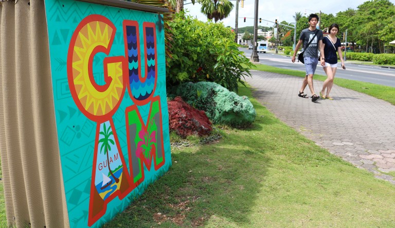 The U.S. has a THAAD defense system in Guam, which is 2131 miles to the southeast of North Korea. (AP Photo/Haven Daley)